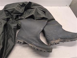 Rustic Ridge Men's PVC Bootfoot Fishing Waders - SIZE 13